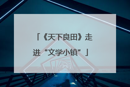 《天下良田》走进“文学小镇”