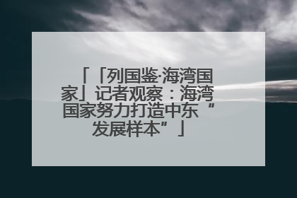 「列国鉴·海湾国家」记者观察：海湾国家努力打造中东“发展样本”