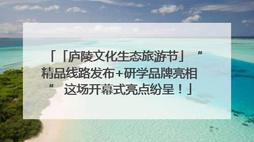「庐陵文化生态旅游节」“精品线路发布+研学品牌亮相” 这场开幕式亮点纷呈！