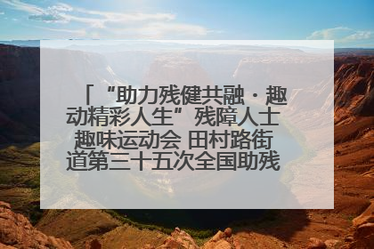 “助力残健共融・趣动精彩人生”残障人士趣味运动会 田村路街道第三十五次全国助残日主题活动圆满举办