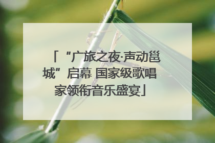 “广旅之夜·声动邕城”启幕 国家级歌唱家领衔音乐盛宴