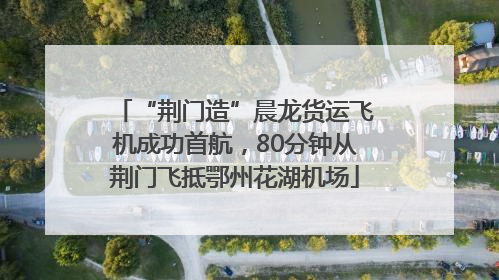 “荆门造”晨龙货运飞机成功首航，80分钟从荆门飞抵鄂州花湖机场