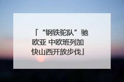 “钢铁驼队”驰欧亚 中欧班列加快山西开放步伐
