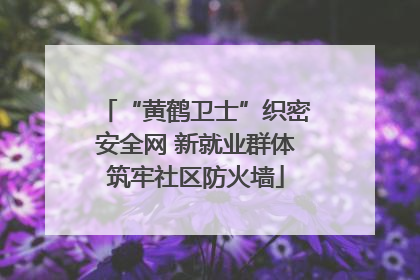 “黄鹤卫士”织密安全网 新就业群体筑牢社区防火墙