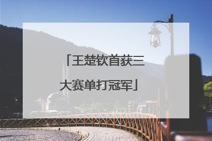王楚钦首获三大赛单打冠军