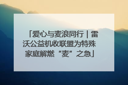 爱心与麦浪同行｜雷沃公益机收联盟为特殊家庭解燃“麦”之急