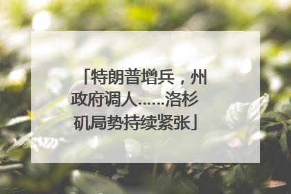 特朗普增兵，州政府调人……洛杉矶局势持续紧张