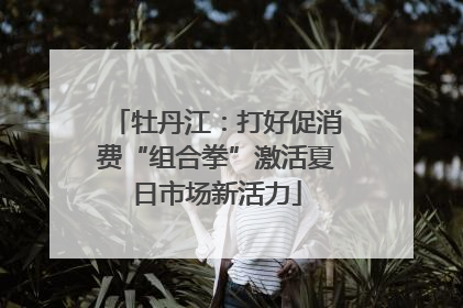 牡丹江：打好促消费“组合拳”激活夏日市场新活力