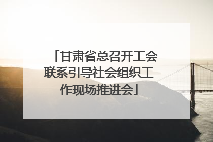 甘肃省总召开工会联系引导社会组织工作现场推进会
