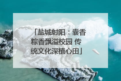 盐城射阳：囊香粽香飘溢校园 传统文化深植心田