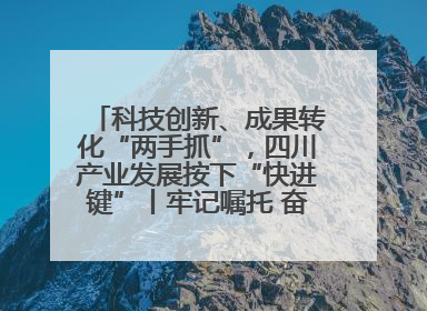 科技创新、成果转化“两手抓”，四川产业发展按下“快进键”丨牢记嘱托 奋力打造两高地两基地一屏障