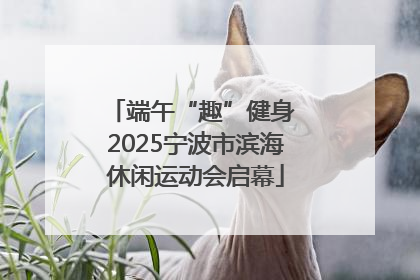 端午“趣”健身 2025宁波市滨海休闲运动会启幕
