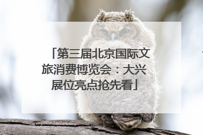 第三届北京国际文旅消费博览会：大兴展位亮点抢先看