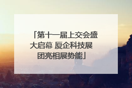 第十一届上交会盛大启幕 厦企科技展团亮相展势能