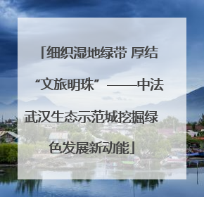 细织湿地绿带 厚结“文旅明珠”——中法武汉生态示范城挖掘绿色发展新动能