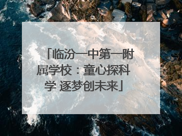 临汾一中第一附属学校：童心探科学 逐梦创未来