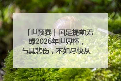 世预赛｜国足提前无缘2026年世界杯，与其悲伤，不如尽快从选帅开始重建