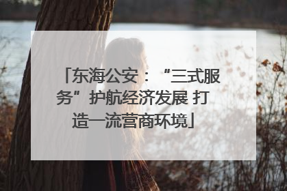 东海公安：“三式服务”护航经济发展 打造一流营商环境