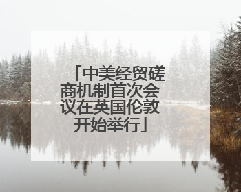 中美经贸磋商机制首次会议在英国伦敦开始举行