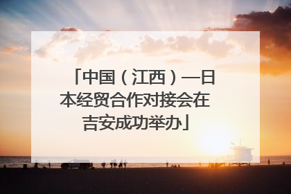 中国（江西）—日本经贸合作对接会在吉安成功举办