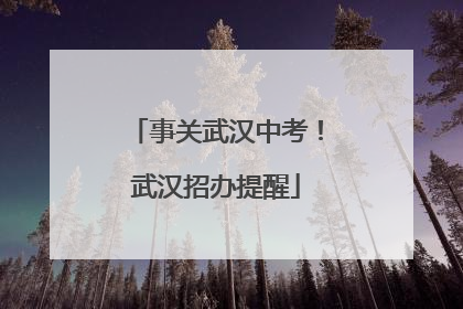事关武汉中考！武汉招办提醒