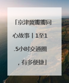 京津冀瓣瓣同心故事丨1至1.5小时交通圈，有多便捷