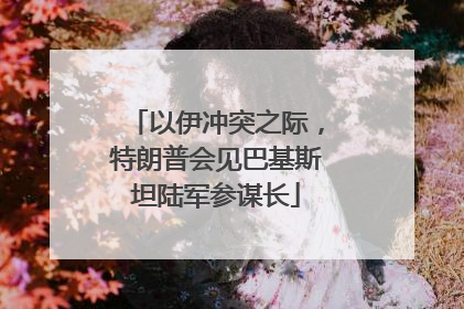 以伊冲突之际，特朗普会见巴基斯坦陆军参谋长