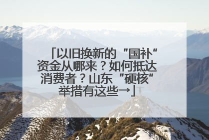 以旧换新的“国补”资金从哪来？如何抵达消费者？山东“硬核”举措有这些→