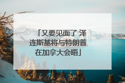 又要见面了 泽连斯基将与特朗普在加拿大会晤