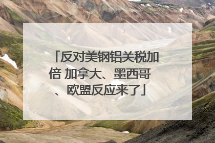 反对美钢铝关税加倍 加拿大、墨西哥、欧盟反应来了