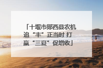 十堰市郧西县农机追“丰”正当时 打赢“三夏”促增收