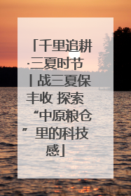 千里追耕·三夏时节丨战三夏保丰收 探索“中原粮仓”里的科技感