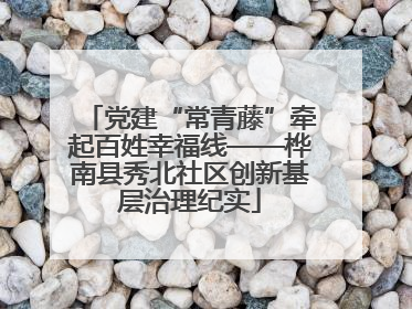 党建“常青藤”牵起百姓幸福线——桦南县秀北社区创新基层治理纪实