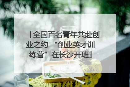 全国百名青年共赴创业之约 “创业英才训练营”在长沙开班