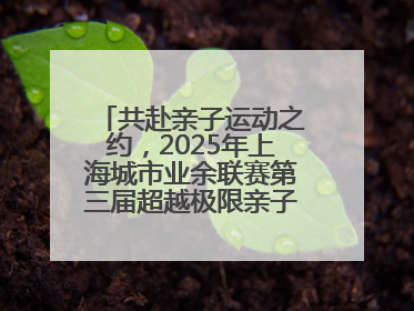 共赴亲子运动之约，2025年上海城市业余联赛第三届超越极限亲子挑战赛落幕