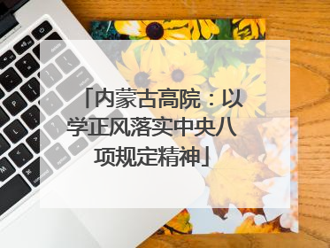 内蒙古高院：以学正风落实中央八项规定精神