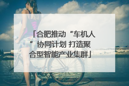 合肥推动“车机人”协同计划 打造聚合型智能产业集群