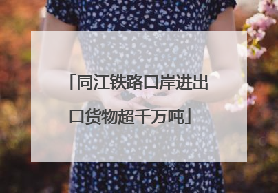 同江铁路口岸进出口货物超千万吨