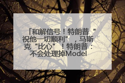 和解信号！特朗普“祝他一切顺利”，马斯克“比心”！特朗普：不会处理掉Model S，不会停止星链；特斯拉股价大涨