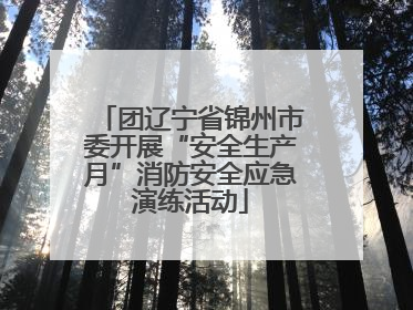 团辽宁省锦州市委开展“安全生产月”消防安全应急演练活动