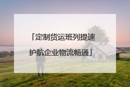 定制货运班列提速 护航企业物流畅通
