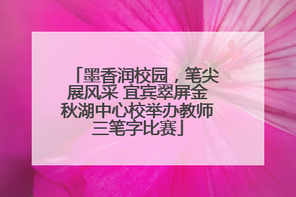 墨香润校园，笔尖展风采 宜宾翠屏金秋湖中心校举办教师三笔字比赛