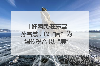 好网民·在东营｜孙雪慧：以“网”为媒传税音 以“屏”为介助发展