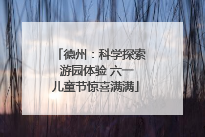 德州：科学探索 游园体验 六一儿童节惊喜满满