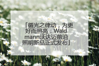 循光之律动，为更好而照亮：Waldmann沃达迈前沿照明新品正式发布