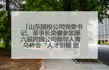 山东国投公司党委书记、董事长栾健参加第六届跨国公司领导人青岛峰会“人才引领 创新驱动”人力资源高质量发展对话会