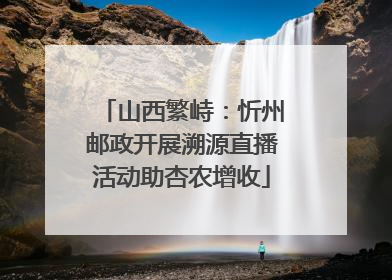 山西繁峙：忻州邮政开展溯源直播活动助杏农增收