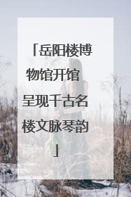 岳阳楼博物馆开馆 呈现千古名楼文脉琴韵