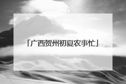 广西贺州初夏农事忙