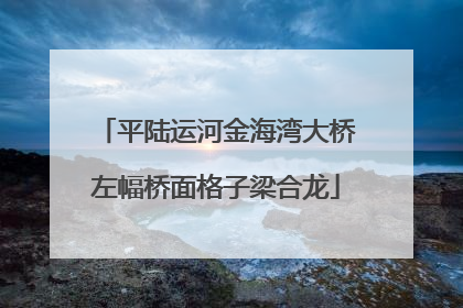 平陆运河金海湾大桥左幅桥面格子梁合龙